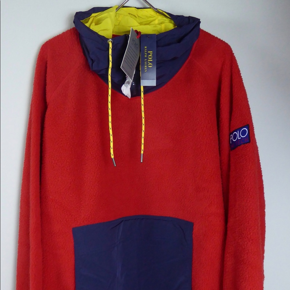 Polo Ralph Lauren Hi-Tech Fleece Hoodie Sweatshirt - Picture 7 of 8